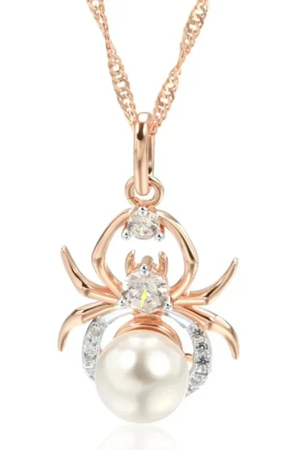 Aria - Spider Pendant Necklace Eye-Catching Piece